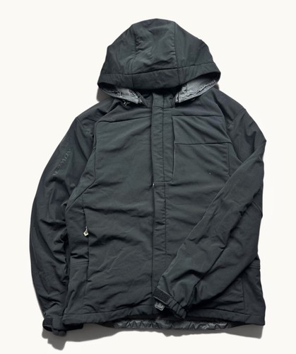 Salomon, Vintage Men’s Salomon Soft Shell Nylon Hooded Jacket 90s Gorpcore Sz L Black
