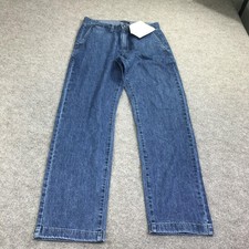 Nautica Pants Mens 34x31 Blue Denim Deck Pant Classic Fit Chino Lightweight