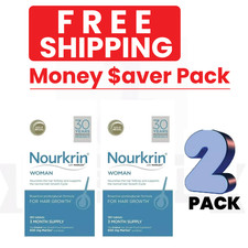 2 x Nourkrin Woman Hair Growth 2 boxes of 180 360 CT   PACK OF 2