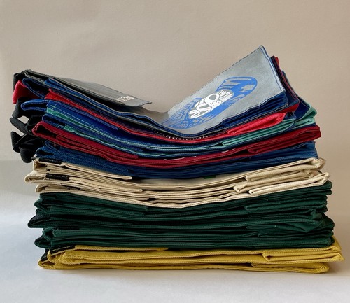 Lot of 19 Bolder Boulder Canvas Reusable Lunch Bags. Pre-owned But Not Used.