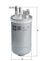 Kraftstofffilter Mahle KL 230 Leitungsfilter FüR Ford B4Y Mondeo BWY B5Y 80,0Mm