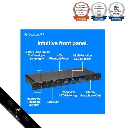 PreSonus Quantum HD 8 26 x 30 32-bit / 192 kHz USB-C Audio Interface with Studio - Image 3 of 4