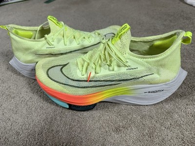Nike Air Zoom Alpha Fly NEXT%, M Size 12, Barely Volt/Hyper Orange