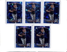 (5) Lot 2025 Bowman Chrome Draft Sapphire Cam Caminiti Prospect #BDC-122 Braves