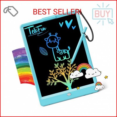 TEKFUN LCD Writing Tablet for Kids, 10-inch Coloring Drawing Pad, Mess Free Dood