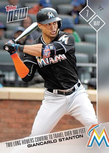 2017 Topps Now 118 Giancarlo Stanton