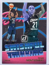 2019 Panini Donruss WNBA Swishful Thinking 1 Renee Montgomery Press Proof /199