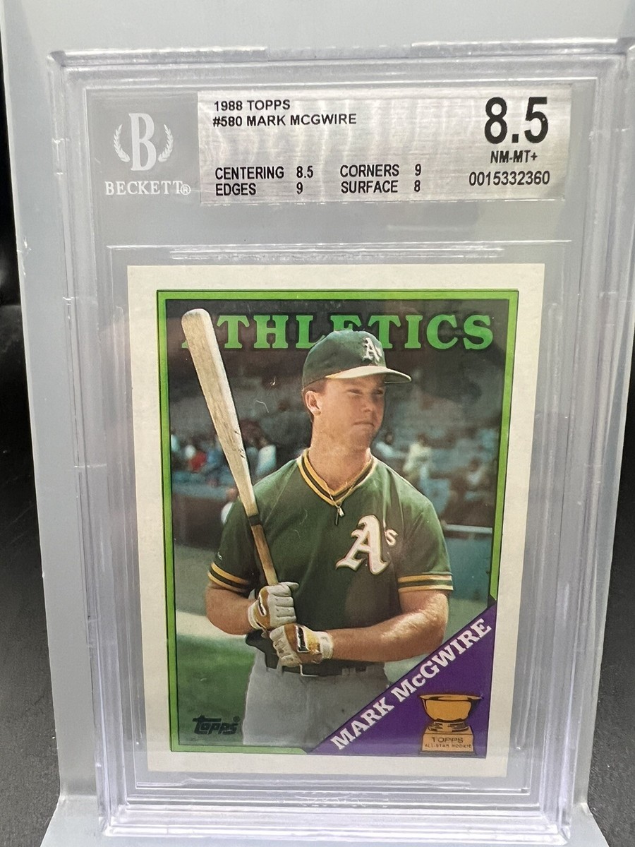 1988 Topps #580 Mark McGwire BGS Grade 8.5 | eBay