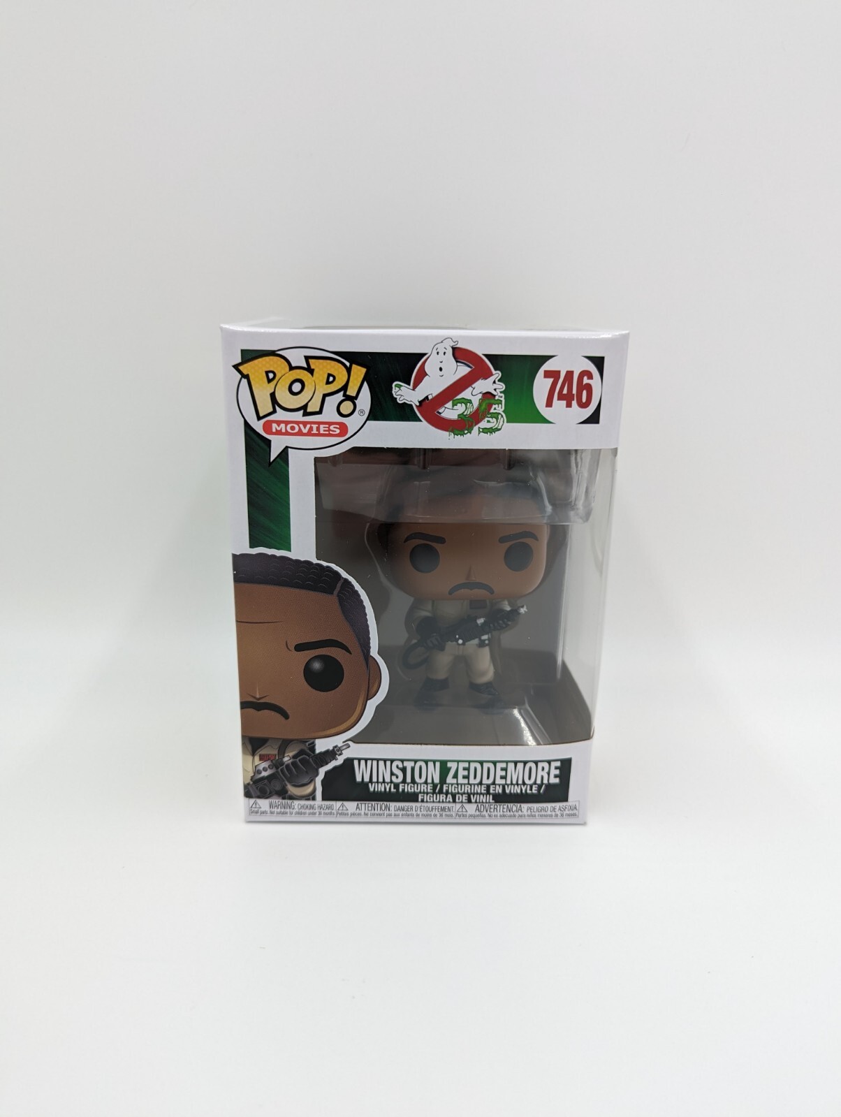 New Funko Pop Winston Zeddemore Ghostbusters Vinyl # 746 Figure (Fp-3)