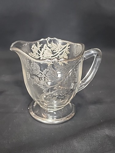 Silver City Flanders Poppies Footed Creamer & Sugar Bowl - Sterling Overlay - Picture 3 of 5