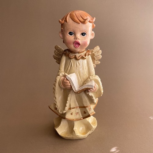 Vintage MCM Papier Maché singender Weihnachtsengel - GROSS 11 ZOLL - Bild 1 von 12