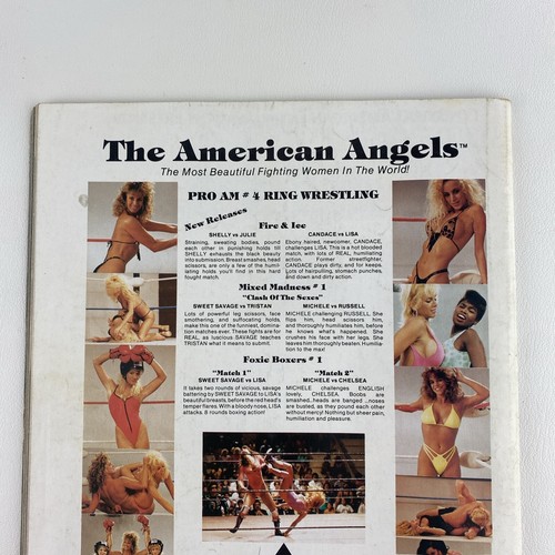 Women of Wrestling Wrestling Eye Magazine Spring 1990 Tina Moretti Misty Blue - Picture 5 of 7