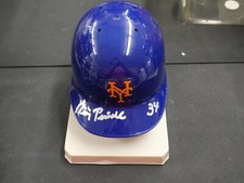 JIM JIMMY PIERSALL SIGNED RIDDELL MINI HELMET - NEW YORK METS