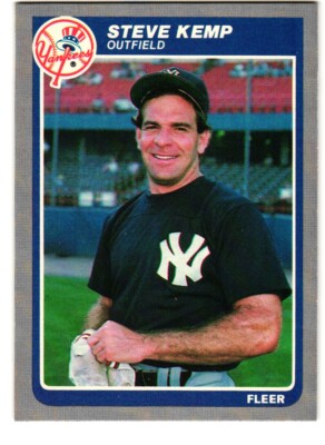 1985 Fleer #132 Steve Kemp New York Yankees