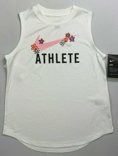 Nike Sportswear Big Girls Tank - White