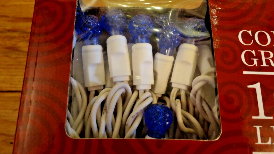 Nuevo 4 Cajas de Luces LED Azul Globo de Navidad Interior Exterior de Vickerman Foto 2 de 4