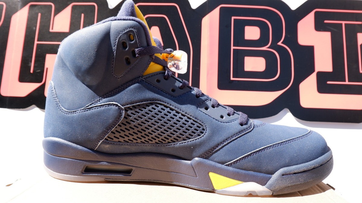 NEW Nike Air Jordan 5 V Retro Michigan PE Size 14 Player