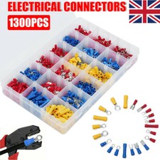 1200PCS Assorted Insulated Electrical Wire Terminals Crimp Connectors Spade Kit