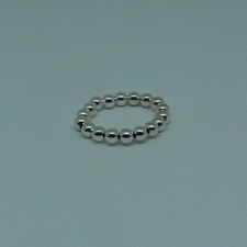 3mm Sterling Silver Beaded Ring