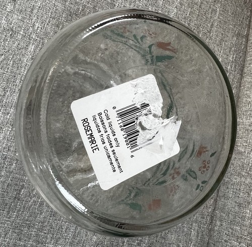 Corning Corelle Rosemarie Tulips Glass Tea Jug Jar and Plastic Lid with Handle - Picture 4 of 12