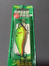 PRE-RAPALA LUHR JENSEN 1/8OZ.CRYSTAL CHART. SHAD SPEED TRAP CRANKBAIT NIP USA