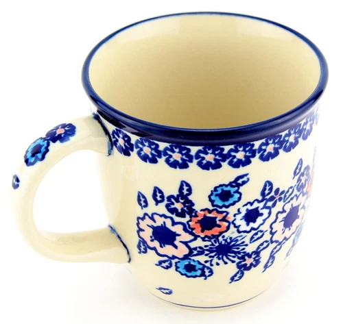 Polish Pottery Coffee Mug 12 Oz. from Zaklady Boleslawiec Poland
