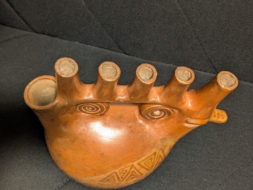 Heron Martinez Mendoza Duck Candelabra 11" Mexico Mexican Folk Art Pottery Bird - Picture 5 of 9