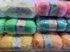 Baby yarn super soft knitting wool pack of 5x 100g acrylic polyester yarn 3mm