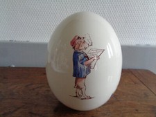 OEUF DECORATIF KELLER GUERIN TRADITION DECOR CHIEN FILLETTE LOCO POULE CANARD