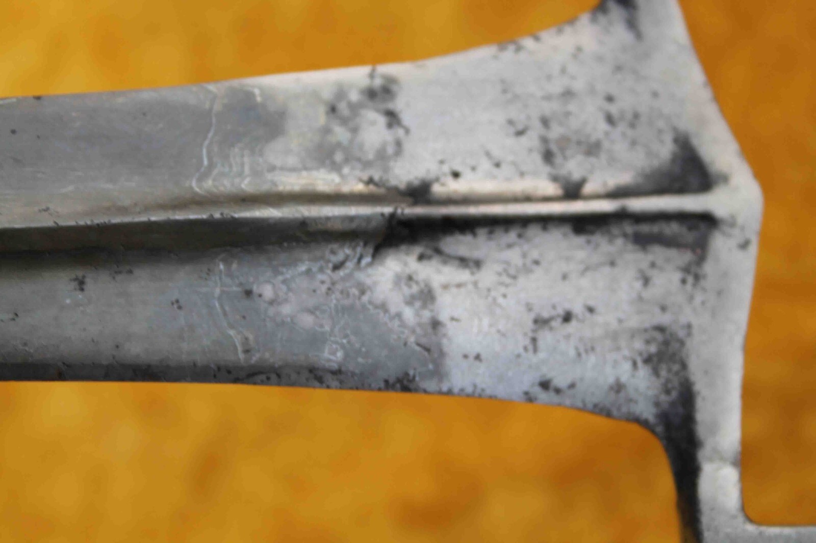 old antique Mughal Rajput Maratha warrior wootz/ damascus mix blade katar knife