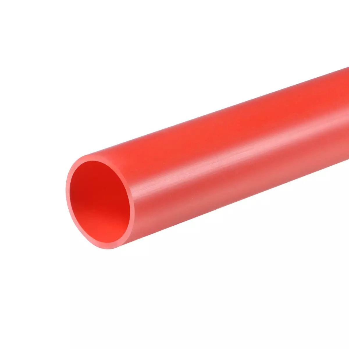 PVC Pipe 17.5mm ID 20mm OD 1m Red for Furniture Water Drain Pipe 3pcs