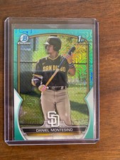 2023 Bowman Chrome Daniel Montesino Green Mojo Refractor 82/225
