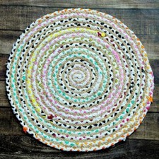 Rug 100 Jute Cotton Reversible Handmade Carpet Modern Rustic Decor Area Rug