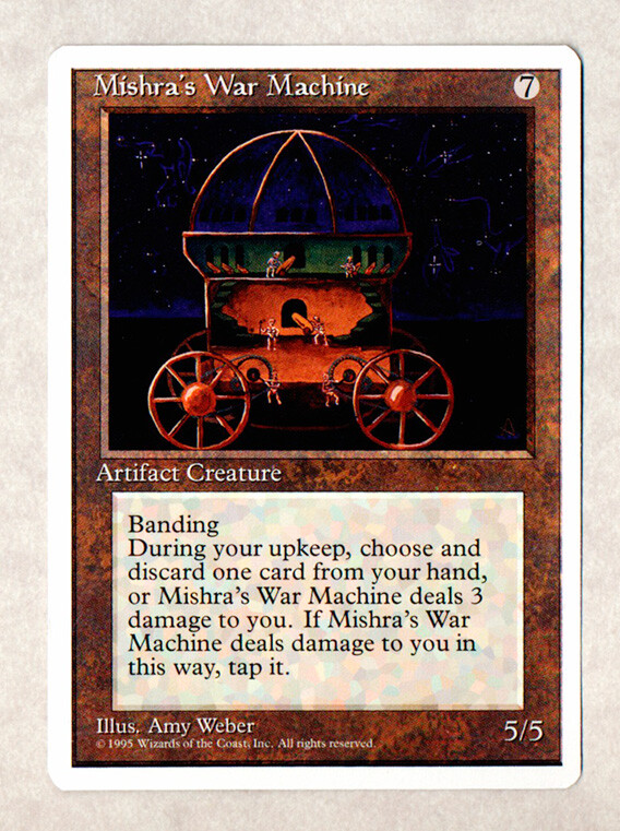 MISHRA'S WAR MACHINE - Magic: The Gathering - Fourth Edition (1995)