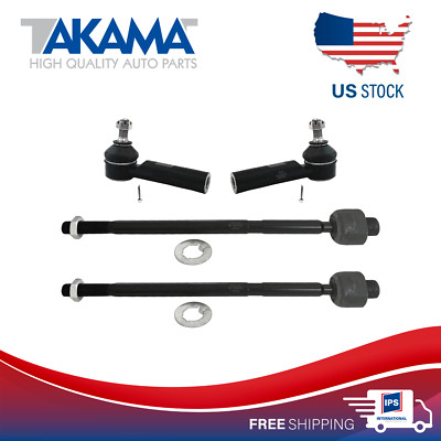 4PCS Inner & Outer Tie Rod End for HONDA CRV 2007-2011 JAPAN MODELS