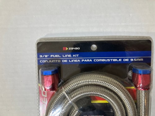 Spectre #29490 3/8" X 3' Stainless Steel Flex Fuel Line Hose NEW Rat Rod - Bild 2 von 3