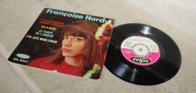 EP FRANCOISE HARDY C'EST L'AMOUR QUEL ICH DENKE + LE TEMPS DE L'AMOUR DUTRONC