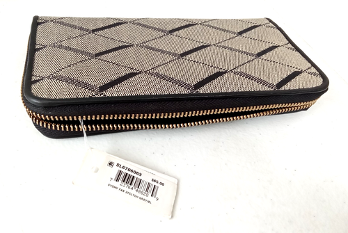 NEW Fossil Sydney Tab Clutch Wallet Gray NWT $65 - Picture 6 of 7