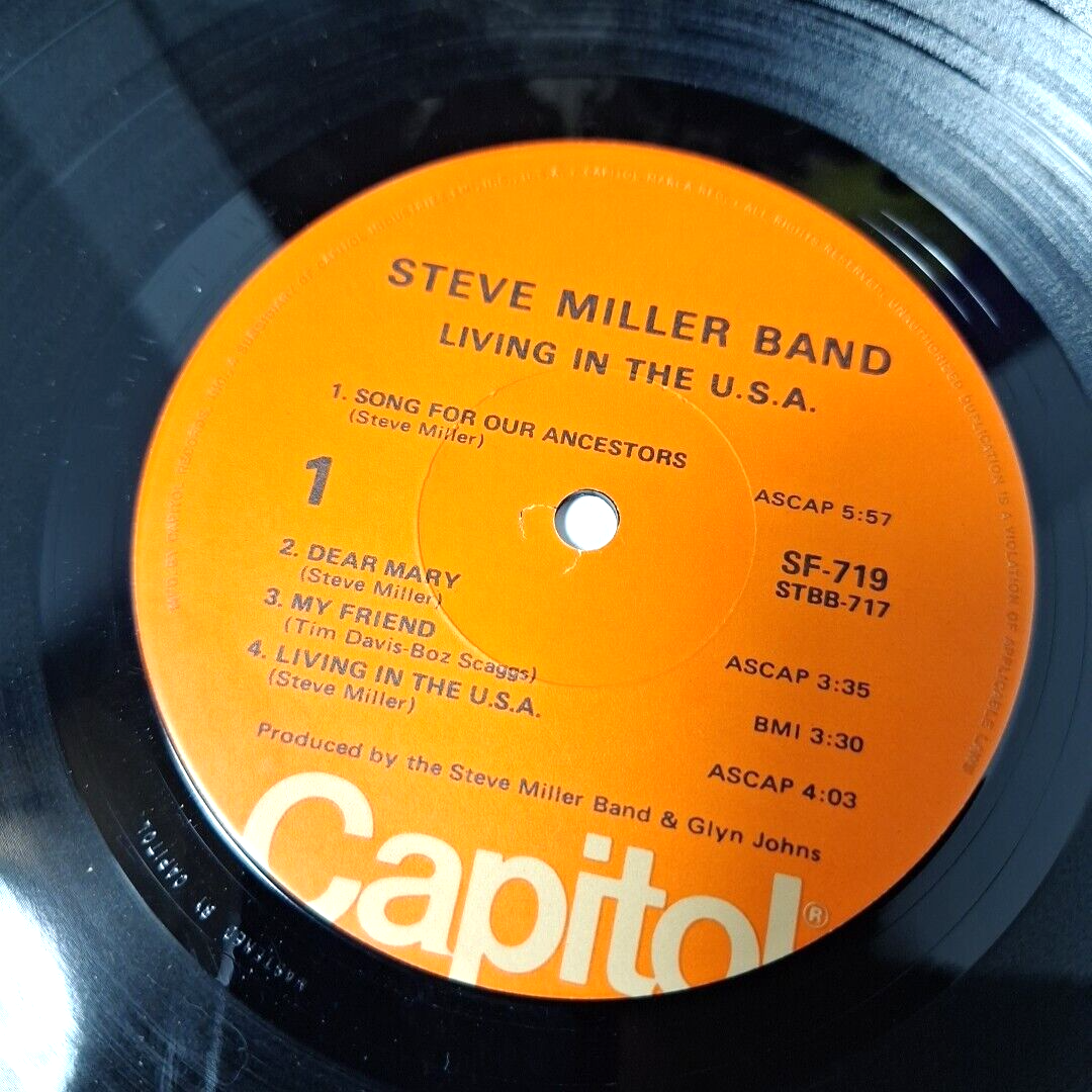 Steve Miller Band Living In The USA 1973 Vinyl LP Record Album SF