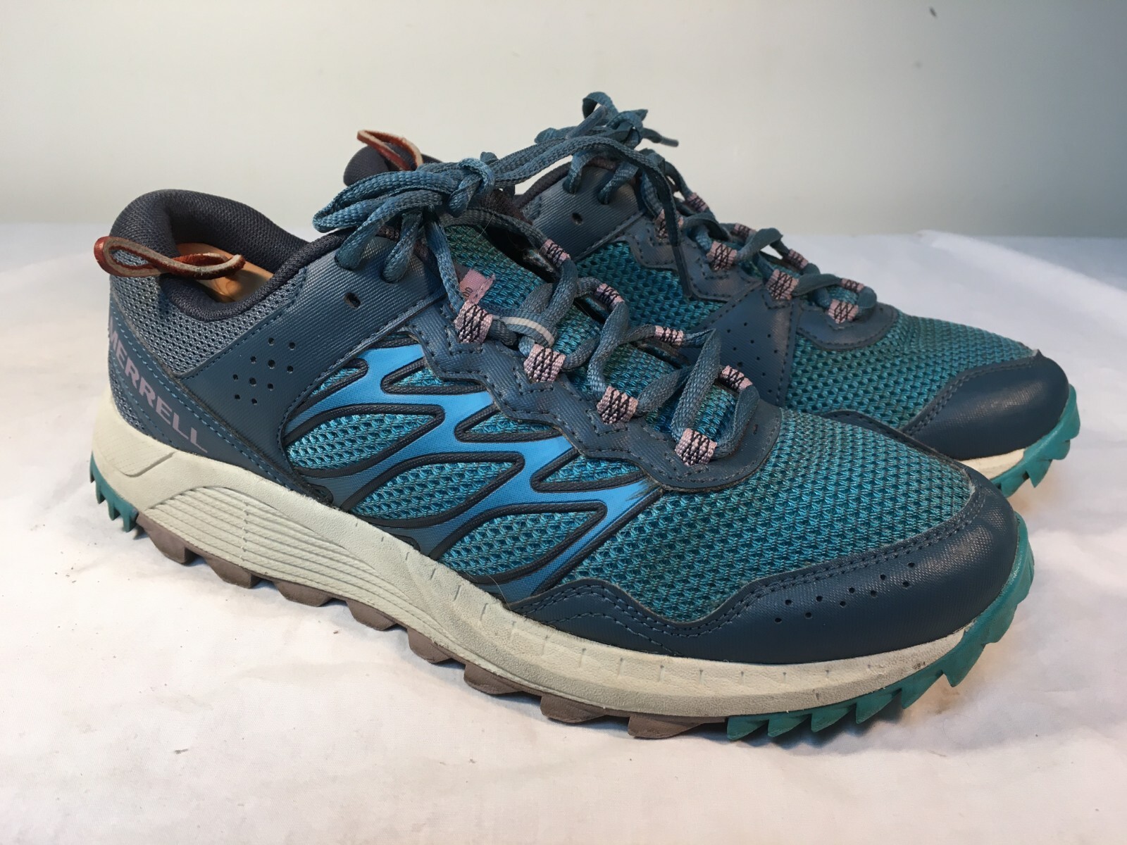 Merrell Wildwood scarpe da trekking trail running donna verde US 8