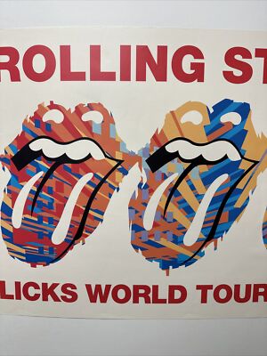 ROLLING STONES Licks World Tour 2002-2003 Poster ORIGINAL 22”x34