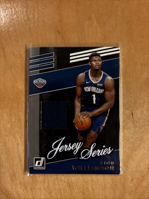 2019-20 Panini Donruss - Jersey Series #JS-ZWL Zion Williamson (MEM, RC)