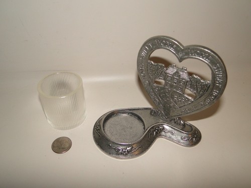 Carson Pewter Home Sweet Home Votive Candle Holder - Picture 7 of 9
