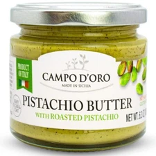 Green Food Pistachio Cream Sweet Spread 6.35 Ounce Velvety Nutty Flavor