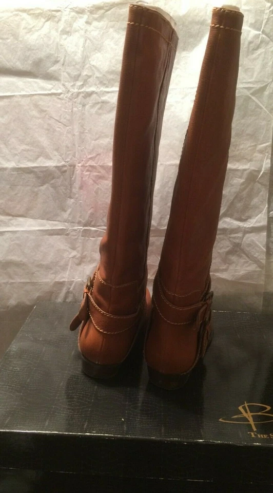 B. Makowsky Susan Leather Knee High Boot Cuoio 6.5 M NIB - Image 3 of 4