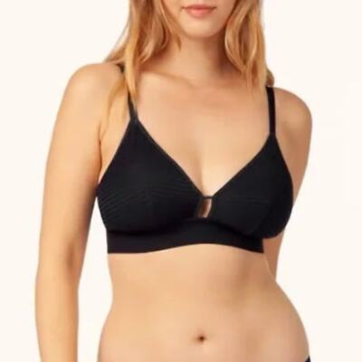 NWT Bundle of 2 Lively Busty Stripe Mesh Bralette Size 32D-DDD, 34D-34DD