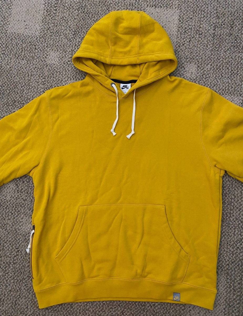 Nike SB Hoodie Premium Heavyweight Skate Dark Sulphur Yellow