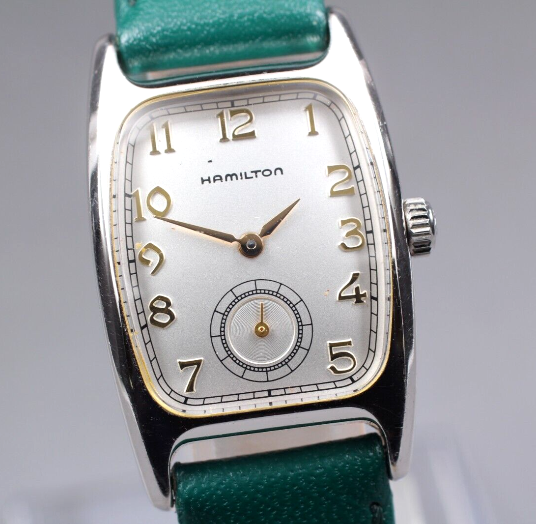 HAMILTON BOULTON 6265 Quartz Silver Dial Women's Watch with Small Second Japan Movement