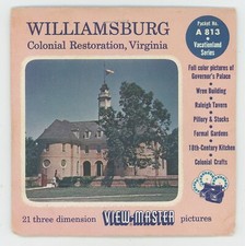 Williamsburg Virginia Colonial Restoration 1955 View-Master Packet Reels 181-ABC