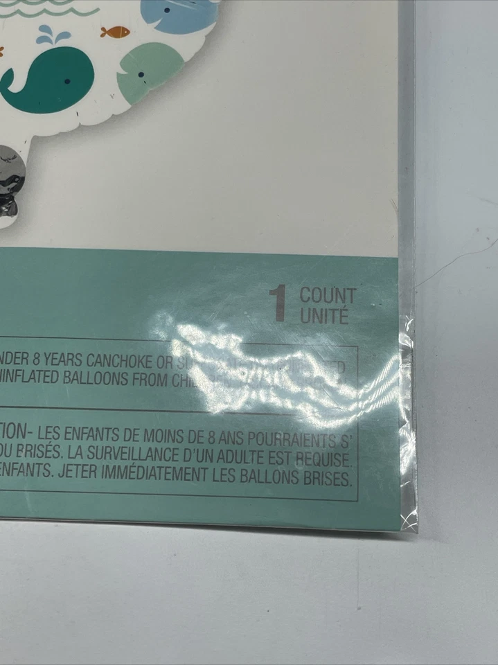 Lil Spout Blue - Baby Whale -Mylar Balloon New - Image 4 of 4